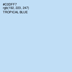 #C0DFF7 - Tropical Blue Color Image